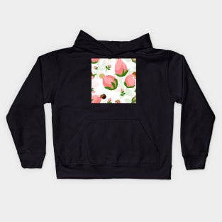 Sleeping Flower Bud Fairies - Shadowed Background Kids Hoodie